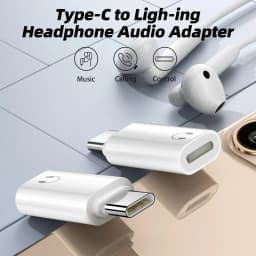 Thumbnail Fonken Loại C sang IOS Tai Nghe Bộ Chuyển Đổi Âm Thanh USB C Nam Sang IOS Nữ Tai Nghe Chuyển Đổi Cho iPh 16 15 Điện Thoại Máy Tính Bảng 1