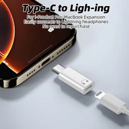 Thumbnail Fonken Loại C sang IOS Tai Nghe Bộ Chuyển Đổi Âm Thanh USB C Nam Sang IOS Nữ Tai Nghe Chuyển Đổi Cho iPh 16 15 Điện Thoại Máy Tính Bảng 2
