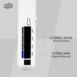 Thumbnail FPT Access Point AX3000CV2 Hỗ trợ Wifi 6 3000 Mbps, ăng ten ẩn - Thiết bị phát sóng Wifi thế hệ mới 2