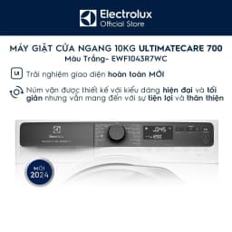 Thumbnail Free giao lắp - Máy giặt cửa ngang Electrolux 10kg UltimateCare 700 - Trắng EWF1043R7WC 3