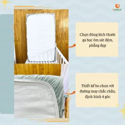 Thumbnail Ga Chống Thấm GOLDCAT Mặt Vải Cotton Thấm Hút, Ngăn Ngừa Đệm Ẩm Mốc, Hoạ Tiết Thú Rừng Đáng Yêu 3