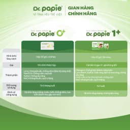 Thumbnail Gạc Chống Sún Răng DR.PAPIE 1+ Tiêu Chuẩn 5SAO, Làm Sạch Răng, Toàn Bộ Khoang Miệng Cho Bé Từ 1 Tuổi  - 30Gói/Hộp 1