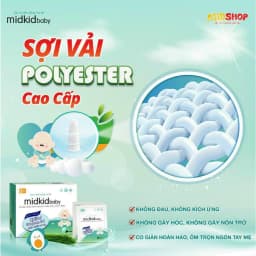 Thumbnail Gạc rơ lưỡi MidkidBaby hộp 50 gói ướt cho bé sơ sinh - Tặng hộp gạc 5 gói + Lốc 4 hộp nước muối sinh lý 2