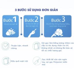 Thumbnail Gạc rỡ lưỡi SACHI kháng khuẩn, chống nấm bảo vệ lưỡi, nướu răng miệng cho bé, Hộp 30 gói 4