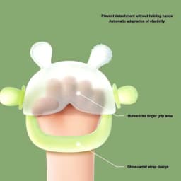 Thumbnail Gặm Nướu Cho Bé Hình Gấu, Gặm Nướu Cầm Tay Silicon Siêu Mềm Không Chứa BPA An Toàn Cho Bé [Có hộp đựng] - GLENN DOMAN 2