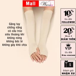 Thumbnail Găng tay chống nắng nam nữ WANNABE bao tay chống tia UV bảo vệ chuyên sâu toàn cánh tay VD010 3