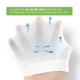 Thumbnail Găng tay chống nắng xỏ ngón, bao tay che nắng lái xe ô tô cho nam nữ đi phượt ngăn UV, phụ kiện xe hơi Tâm Luân 1