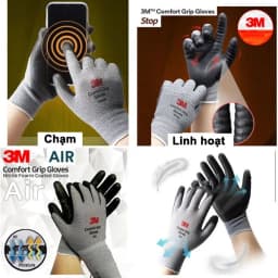 Thumbnail Găng tay đa dụng 3M™ GTDD - Size M Màu Xám 4