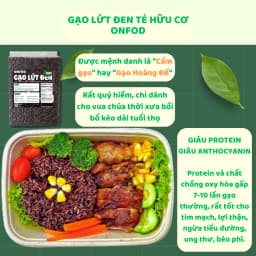 Thumbnail Gạo lứt đen hữu cơ ăn kiêng giảm cân healthy eatclean thực dưỡng 500g 1kg - onfod 4