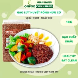 Thumbnail Gạo lứt huyết rồng đỏ hữu cơ ONFOD ăn kiêng giảm cân cho người tiểu đường ăn chay eat clean 500g 1kg 1