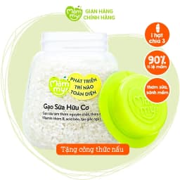 Thumbnail Gạo sữa hữu cơ Mămmy nấu cháo ăn dặm cho bé từ 6 tháng hũ 140gr 3