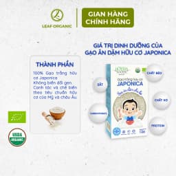 Thumbnail Gạo trắng hữu cơ ăn dặm cho bé Japonica Hoa Sữa Foods hộp 1kg 1