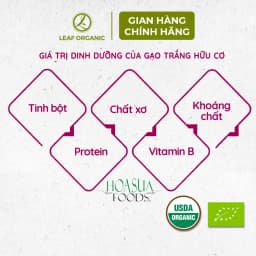 Thumbnail Gạo trắng hữu cơ ST25 Hoa Sữa Foods 1kg/hộp 4