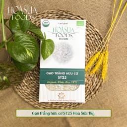 Thumbnail Gạo trắng ST25 hữu cơ Hoa Sữa Foods loại dẻo thơm 1KG 2