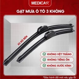 Thumbnail Gạt Mưa Ô tô Silicon MEDICAR X KEINE 3 KHÔNG: không vệt nước, không tiếng ồn, không xước kính. Bảo hành đổi mới nếu lỗi 1
