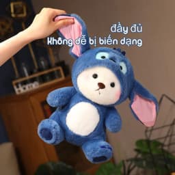 Thumbnail Gấu Lena  Gấu Bông Lena xanh Gấu Bông Xinh Lena Lotso Đáng Yêu búp bê nhồi bông gấu xanh với mũ rời 4