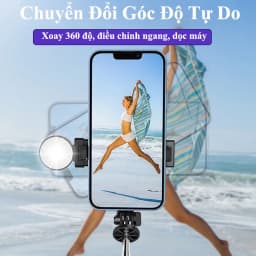 Thumbnail Gậy Chụp Ảnh 3 Chân Có Đèn Selfie B11s- Tripod Điện Thoại Kéo Dài 110cm Dùng Chụp Hình Livestream Quay Video - HOLOCOM 3