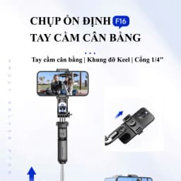 Thumbnail Gậy Chụp Ảnh 3 Chân F210S F15 F16 Z165S, Chân Tripod Điện Thoại Đa Năng Có Đèn -HOLOCOM 4