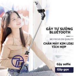 Thumbnail Gậy chụp ảnh 3 chân selfie 1M75 kiêm tripod điện thoại quay video livestream có điều khiển từ xa - HOLOCOM 2