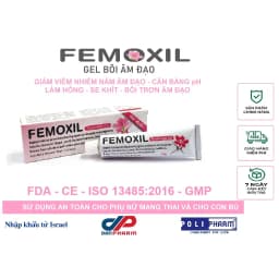 Thumbnail Gel bôi âm đạo giảm nấm ngứa, sạch sâu, se khít hồng hào tự nhiên Femoxil tuýp 25g, Danpharm Israel 2