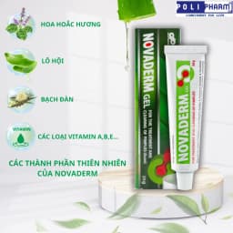 Thumbnail Gel bôi mụn trứng cá mụn đầu đen, giảm thâm kiểm soát nhờn Novaderm nhập khẩu Danpharm 25g Polipharm 3