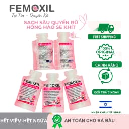 Thumbnail Gel bôi nấm ngứa vùng kín FEMOXIL, sạch sâu se khít, hồng hào tự nhiên nhập khẩp danpharm, gói 3g 1
