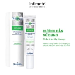 Thumbnail Gel Chấm Mụn Dermacos Farmona Giúp Giảm Mụn Dịu Nhẹ Các Kích Ứng Da Dermacos Anti-Ance Anti Imperfection Spot Gel 15ML 3