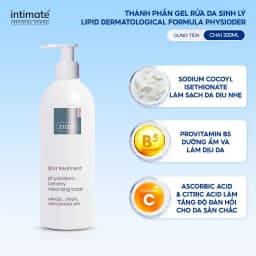 Thumbnail Gel Rửa Da Sinh Lý Ziaja Med Lipid Dermatological Formula Physioderm Giúp Làm Sạch, Loại Bỏ Dầu 200ml 3