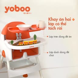 Thumbnail Ghế ăn dặm cho bé Yoboo YB-0015 gồm khay ăn khay chứa đồ, điều chỉnh chiều cao ghế và độ rộng khay ăn - Hàng chính hãng 3