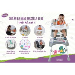 Thumbnail Ghế Ăn Dặm Mastela 1016 Đa Năng 3 in 1 Cho Bé 2