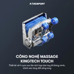 Thumbnail Ghế massage KINGSPORT G77 New màu sắc hiện đại, tích hợp điều khiển bằng giọng nói, khung ghế rộng rãi và thoải mái 2