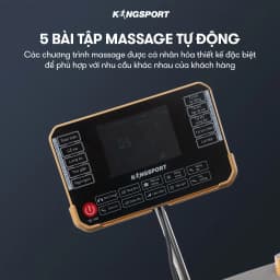 Thumbnail Ghế massage KINGSPORT G77 New màu sắc hiện đại, tích hợp điều khiển bằng giọng nói, khung ghế rộng rãi và thoải mái 4