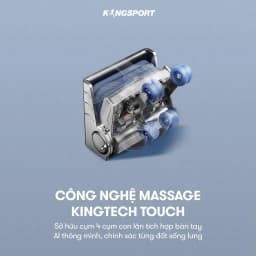 Thumbnail Ghế massage KINGSPORT G83 hệ thống con lăn hiện đại, con lăn lòng bàn chân, nhiệt hồng ngoại kép 3