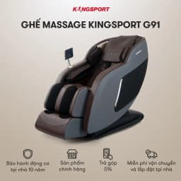 Thumbnail Ghế massage KINGSPORT G91 cao cấp con lăn 3D, chế độ quét cơ thể thông minh túi khí massage chân cao 1