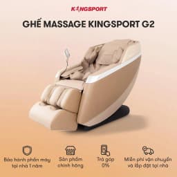 Thumbnail Ghế massage KINGSPORT Standard G2 con lăn di chuyển cổ vai, thiết kế hiện đại 2024, khung ghế rộng rãi và thoải mái 2
