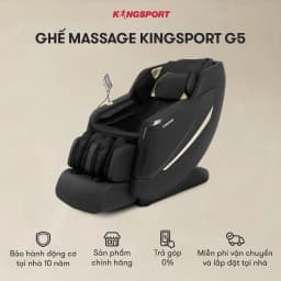 Thumbnail Ghế massage KINGSPORT Standard G5 BLACK cao cấp con lăn 3D với 8 bài tập, thiết kế hiện đại 2024, massage chuyên sâu 2
