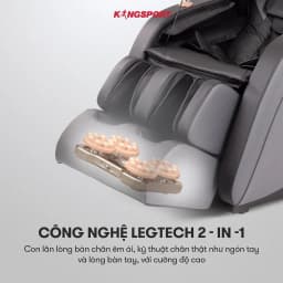Thumbnail Ghế massage KINGSPORT Standard G4 con lăn di chuyển cổ vai, thiết kế hiện đại 2024, túi khí massage tay dài 3