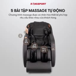 Thumbnail Ghế massage KINGSPORT Standard G4 con lăn di chuyển cổ vai, thiết kế hiện đại 2024, túi khí massage tay dài 4