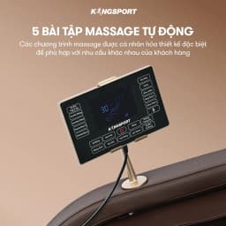 Thumbnail Ghế massage toàn thân KINGSPORT G9 công nghệ làm ấm Warmtech, 5 bài tập massage tự động 4