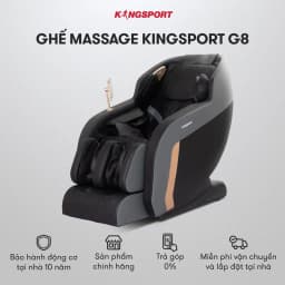 Thumbnail Ghế massage toàn thân KINGSPORT G8 công nghệ làm ấm Warmtech, túi khí toàn thân massage nhiều cấp 1