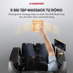 Thumbnail Ghế massage toàn thân KINGSPORT G8 công nghệ làm ấm Warmtech, túi khí toàn thân massage nhiều cấp 4