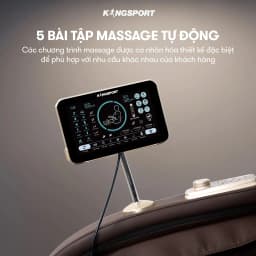 Thumbnail Ghế massage toàn thân cao cấp KINGSPORT G80 hệ thống con lăn 3D hiện đại, điều khiển bằng giọng nói thông minh 4