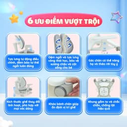 Thumbnail Ghế ngồi học chống gù, đúng tư thế cho bé Chilux A22, bảo vệ cột sống, tăng độ tập trung cho bé 1