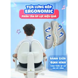Thumbnail Ghế ngồi học chống gù, đúng tư thế cho bé Chilux A22, bảo vệ cột sống, tăng độ tập trung cho bé 4