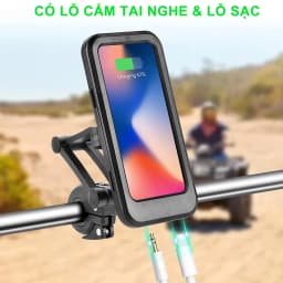 Thumbnail Giá đỡ điện thoại EVEBOT chống thấm nước có thể điều chỉnh xoay 360 độ tiện lợi cho xe đạp/ xe máy 4