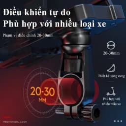 Thumbnail Giá điện thoại gắn xe máy đa năng MYT Kẹp điện thoại chống nước gắn gương chiếu hậu xe máy xe đạp xoay lật tùy ý 4