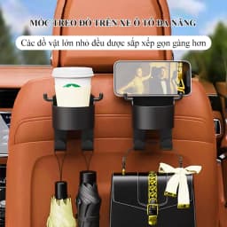 Thumbnail Giá đỡ cốc gắn sau ghế ô tô MYT Móc treo đồ kiêm giá đỡ cốc nước cố định gắn sau ghế ô tô chất liệu nhựa ABS 2