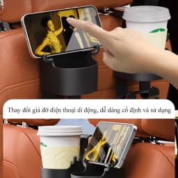 Thumbnail Giá đỡ cốc gắn sau ghế ô tô MYT Móc treo đồ kiêm giá đỡ cốc nước cố định gắn sau ghế ô tô chất liệu nhựa ABS 4