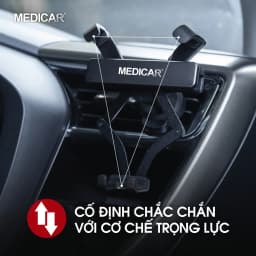 Thumbnail Giá đỡ điện thoại chống rung ô tô MEDICAR V1 hợp kim nhôm cao cấp, phù hợp mọi dòng điện thoại, thao tác 1 tay tiện lợi 2
