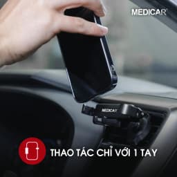 Thumbnail Giá đỡ điện thoại chống rung ô tô MEDICAR V1 hợp kim nhôm cao cấp, phù hợp mọi dòng điện thoại, thao tác 1 tay tiện lợi 3